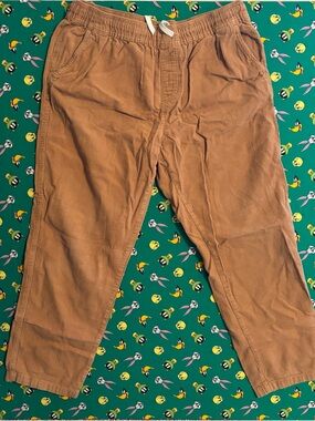 No Boundaries Men's Corduroy Drawstring Pants - Tan